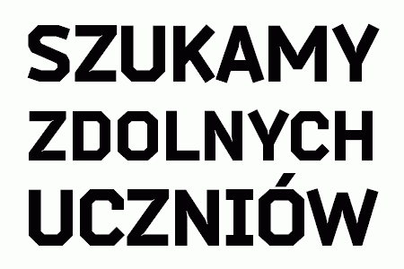 Szukamy zdolnych uczniów!